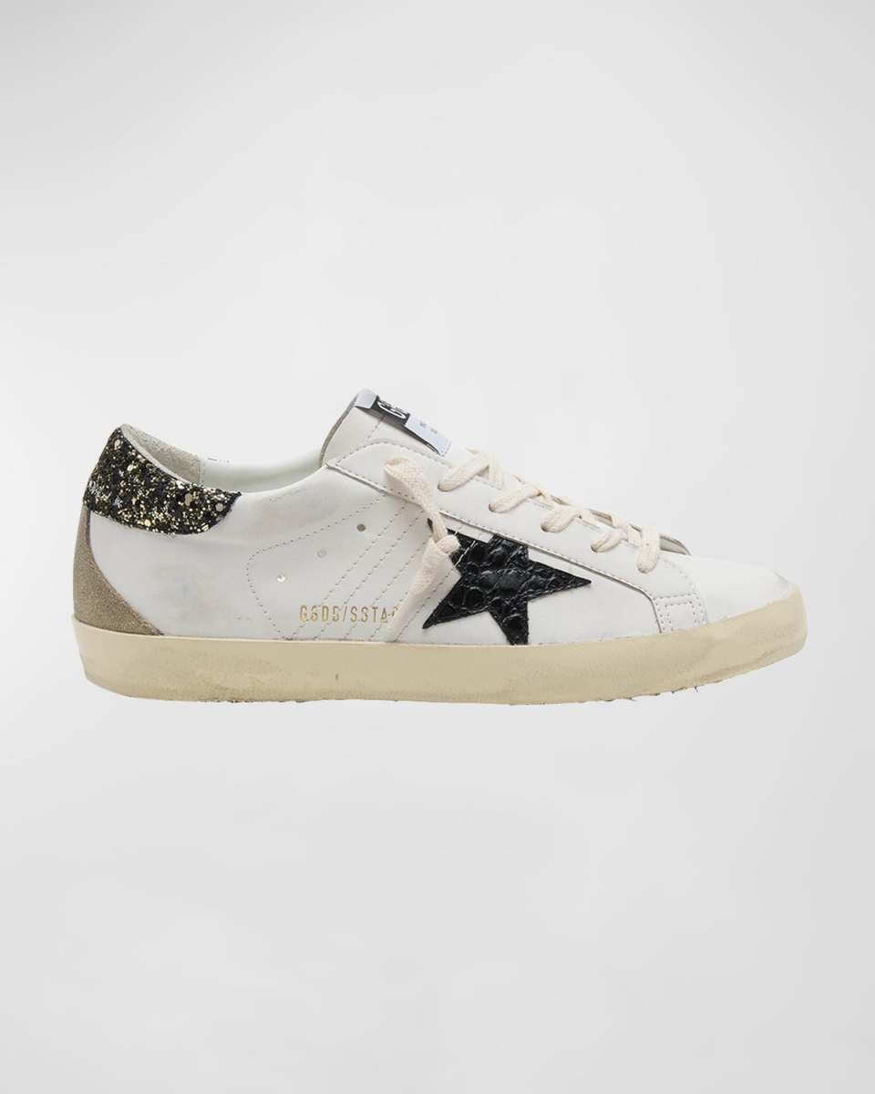 Superstar Mixed Leather Low-Top Sneakers
